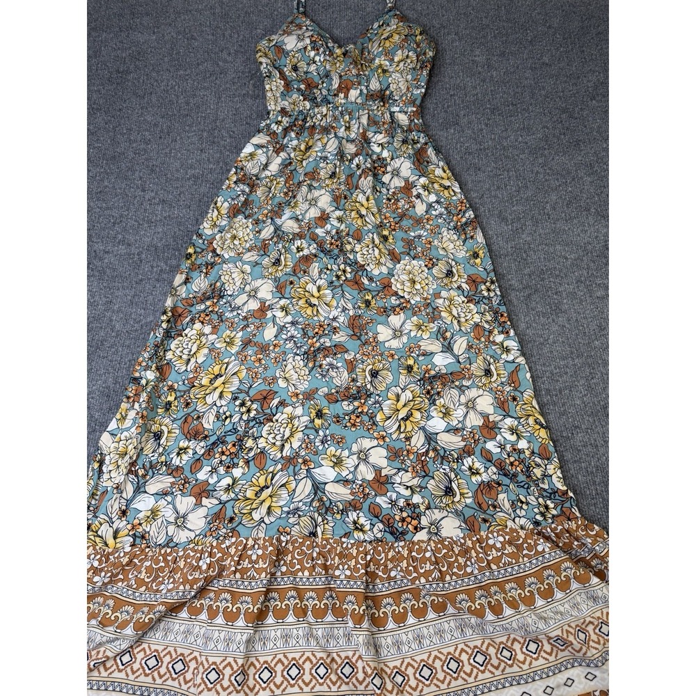Lily Rose Floral Maxi Dress XS Boho Sleeveless NWT Lined‎ Summer